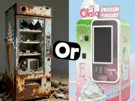 كم من الوقت تستمر آلة بيع الآيس كريم؟